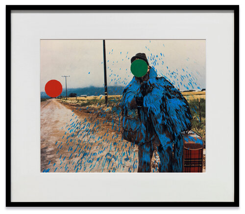 Hitchhiker (Splattered Blue) van John Baldessari, Schilderij te koop op Singulart