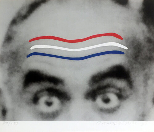 Raised Eyebrows/Furrowed Foreheads (Red, White and Blue) from the Artist for Obama Portfolio van John Baldessari, Afdruk te koop op Singulart