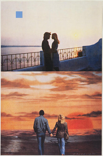 Two Sunsets (One with Square Blue Moon) van John Baldessari, Afdruk te koop op Singulart