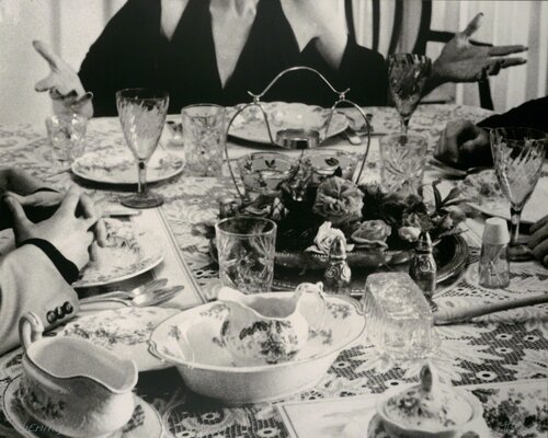 Hand & Feet: Hands, Dinner Table & Person van John Baldessari, Afdruk te koop op Singulart