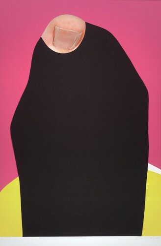 Foot and Stocking (With Big Toe Exposed): Kim van John Baldessari, Afdruk te koop op Singulart