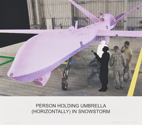 The News: Person Holding Umbrella... van John Baldessari, Afdruk te koop op Singulart