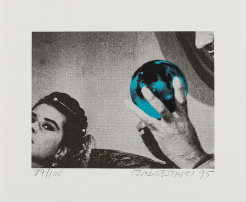 Fate: Blue [Woman with Man Gazing at Sphere] van John Baldessari, Afdruk te koop op Singulart
