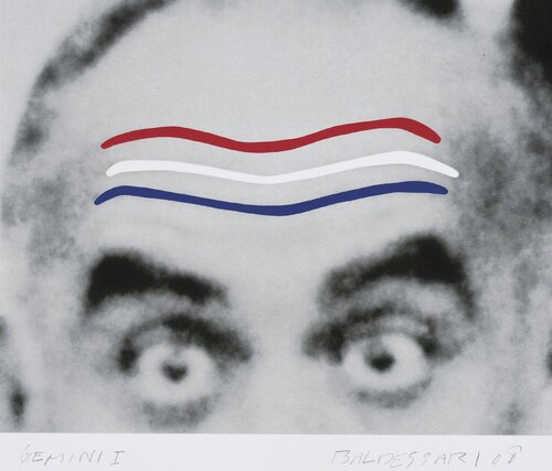 Raised Eyebrows/Furrowed Foreheads (Red, White and Blue) van John Baldessari, Afdruk te koop op Singulart