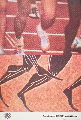 John Baldessari Hand-Signed 1984 Los Angeles Olympics Poster by John Baldessari, Print for Sale on Singulart