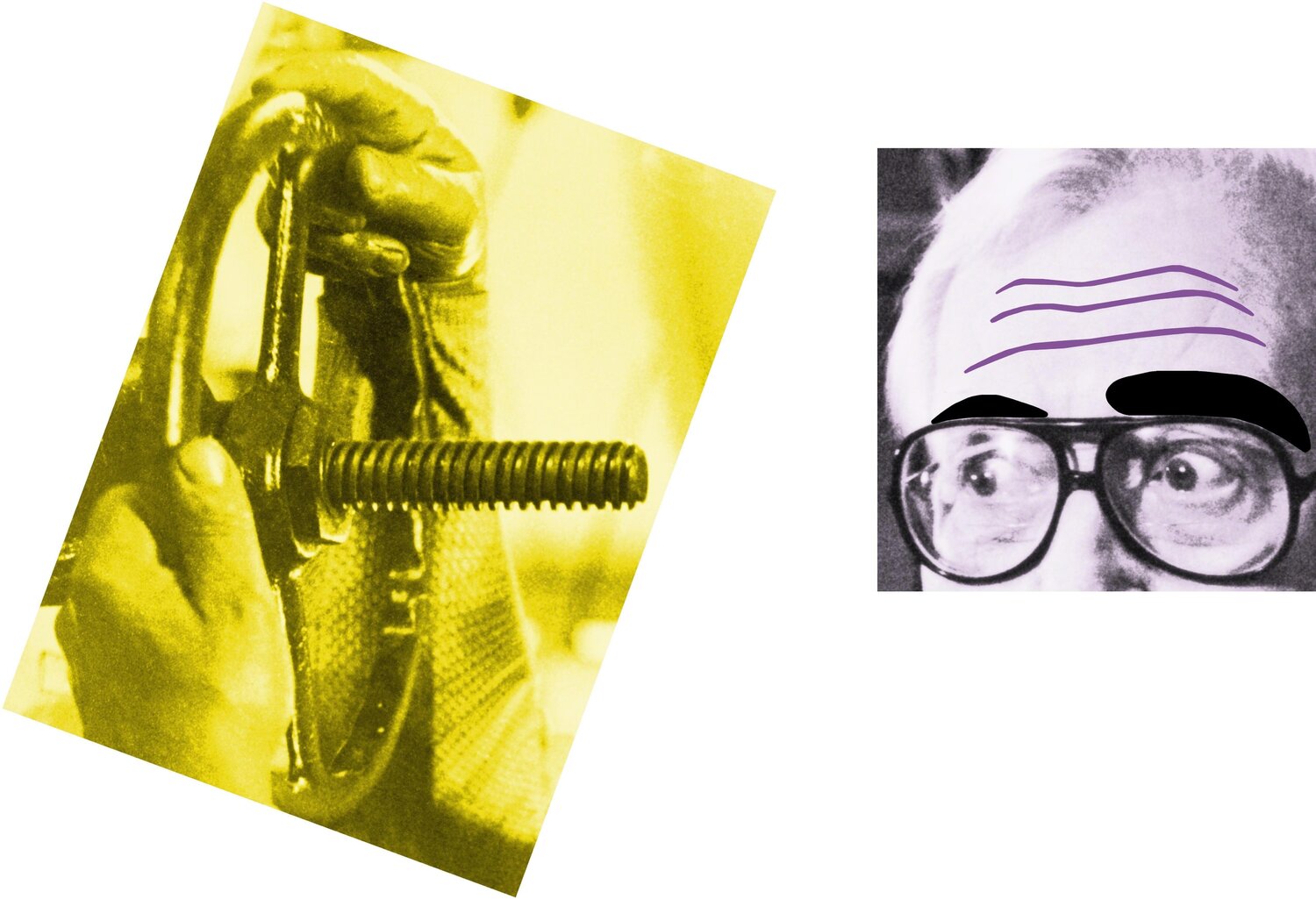 Raised Eyebrows/ Furrowed Foreheads: Man Viewing Valve John Baldessari Stampa in vendita