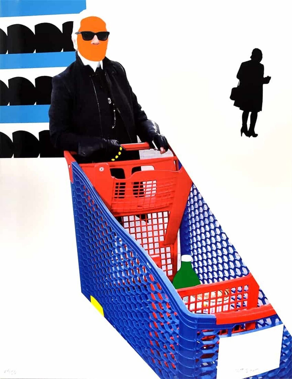 Karl Lagerfeld John Baldessari Afdruk te koop
