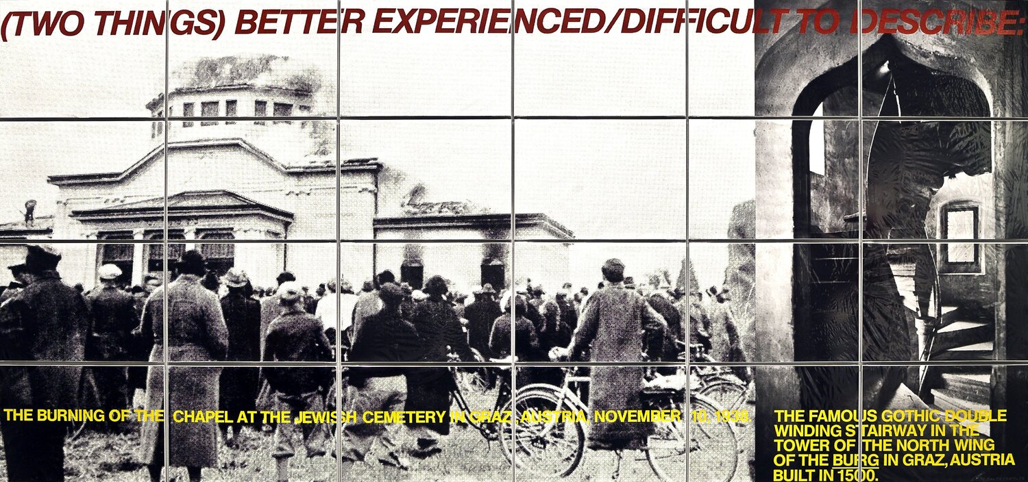 (Two Things) Better Experienced/Difficult to Describe John Baldessari Afdruk te koop