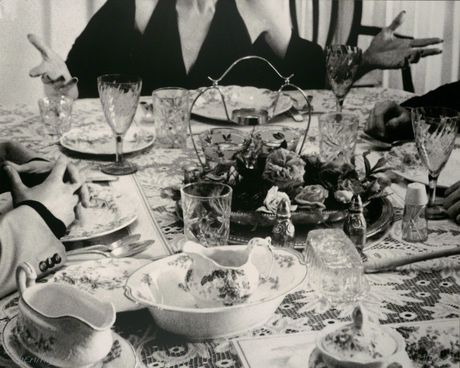 Hands & Feet: Hands, Dinner Table & Person John Baldessari Stampa in vendita