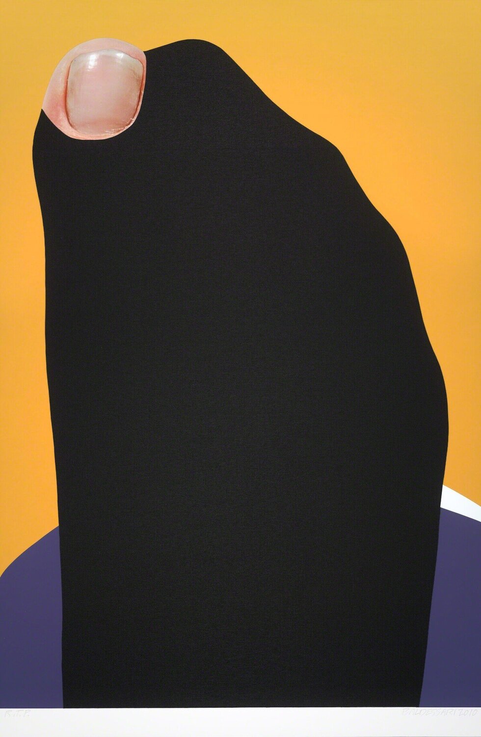 Foot and Stocking (With Big Toe Exposed): Fran John Baldessari Stampa in vendita