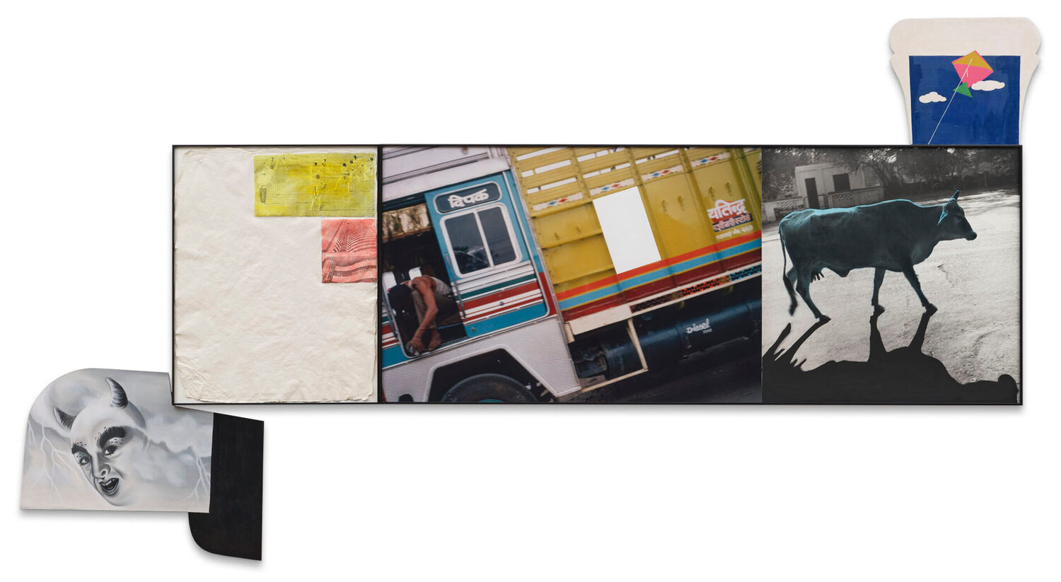 Truck (with White Instrusion)/Cow (Blue) John Baldessari Fotografie zu verkaufen