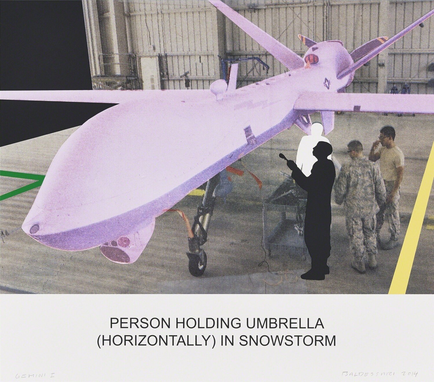 The News: Person Holding Umbrella... John Baldessari Stampa in vendita