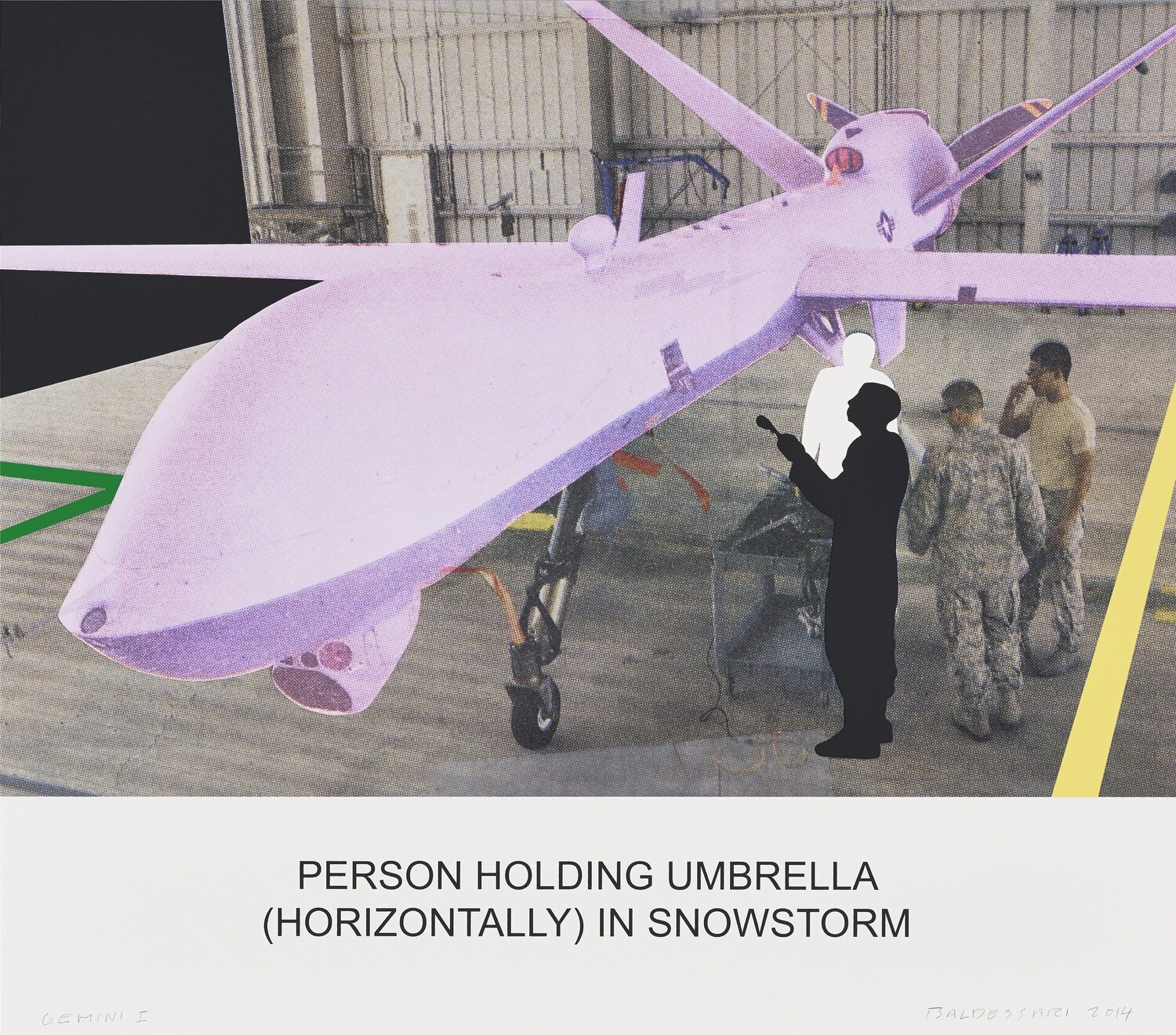 The News: Person Holding Umbrella John Baldessari Stampa in vendita