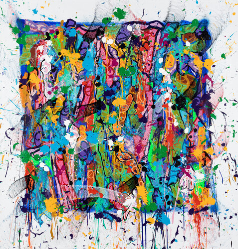 Unwritten Letters van JonOne, Schilderij te koop op Singulart