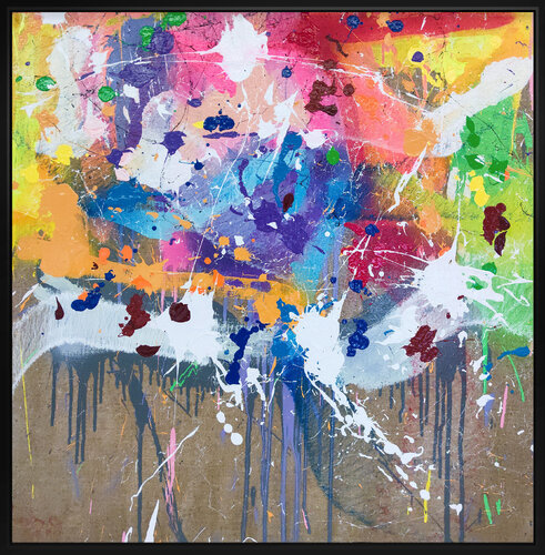 What Paradise Looks Like van JonOne, Schilderij te koop op Singulart