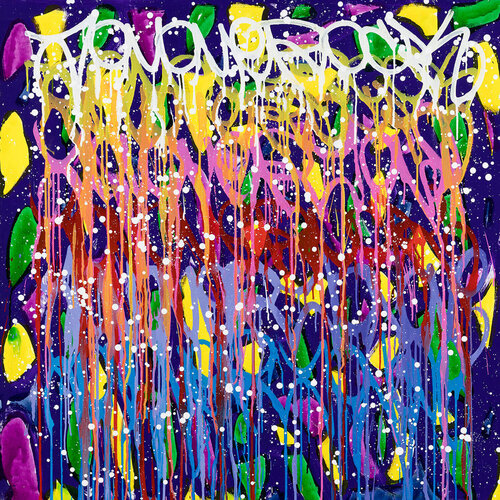 Never Stop Never Settle van JonOne, Schilderij te koop op Singulart