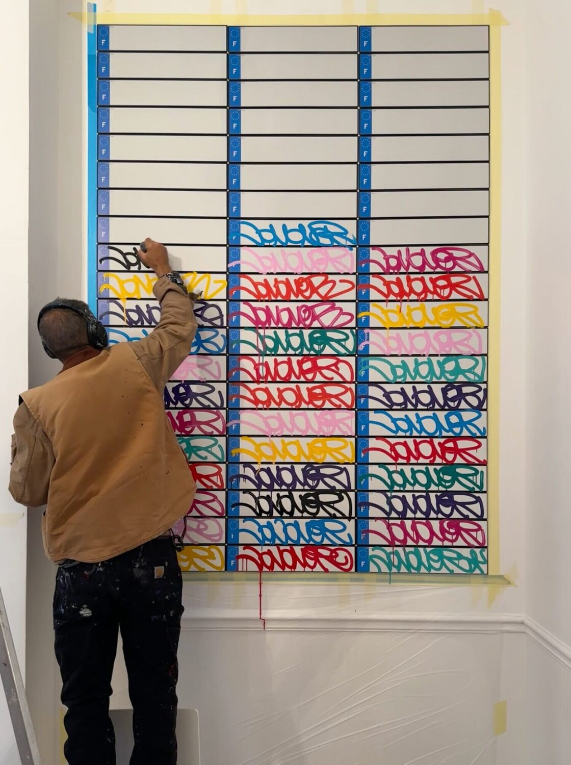 Plaque d'immatriculation JonOne