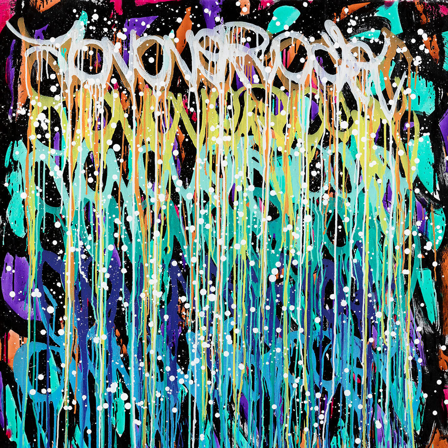 I live for this Life / Teach you to Swin JonOne Originalgemälde zu verkaufen