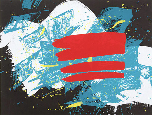 Akaihata by Kazuo Shiraga, Print for Sale on Singulart