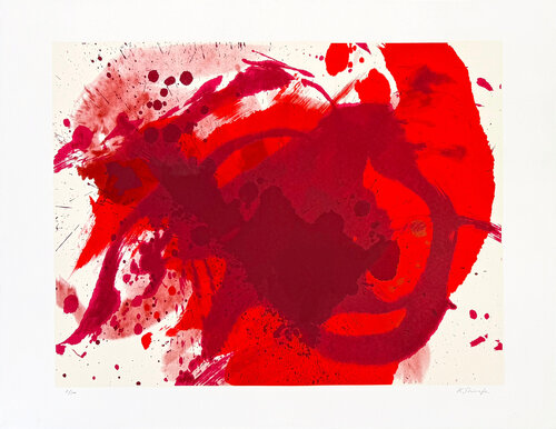 Passionate Winner (Seoul Olympics), hand signed silkscreen by Kazuo Shiraga, Print for Sale on Singulart