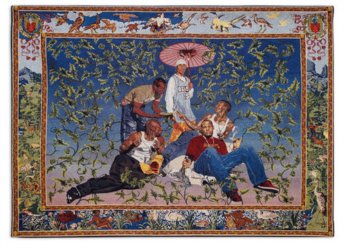 THE GYPSY FORTUNE-TELLER von Kehinde Wiley, Textil kaufen auf Singulart