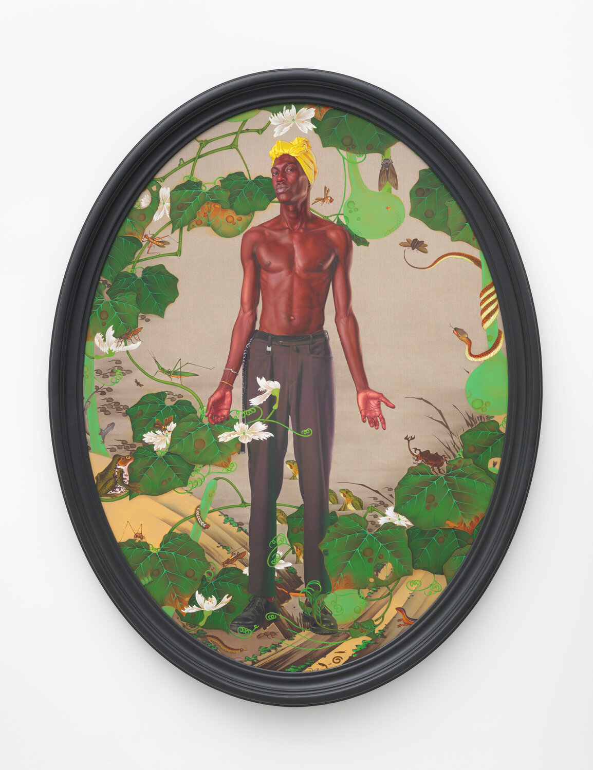 Portrait of Seydina Omar Gueye Kehinde Wiley Dipinto originale in vendita