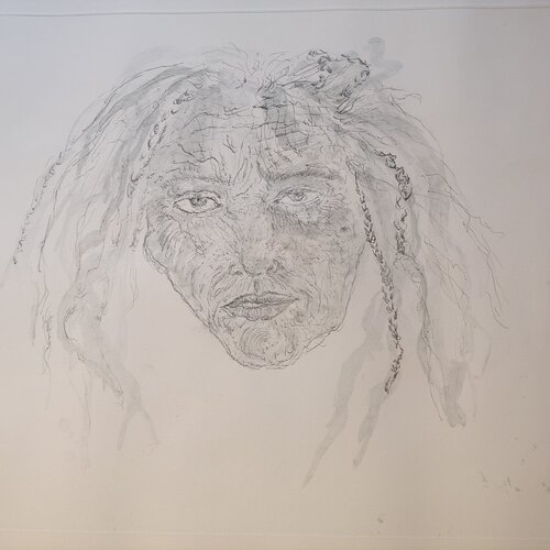 1st State Self Portrait van Kiki Smith, Afdruk te koop op Singulart