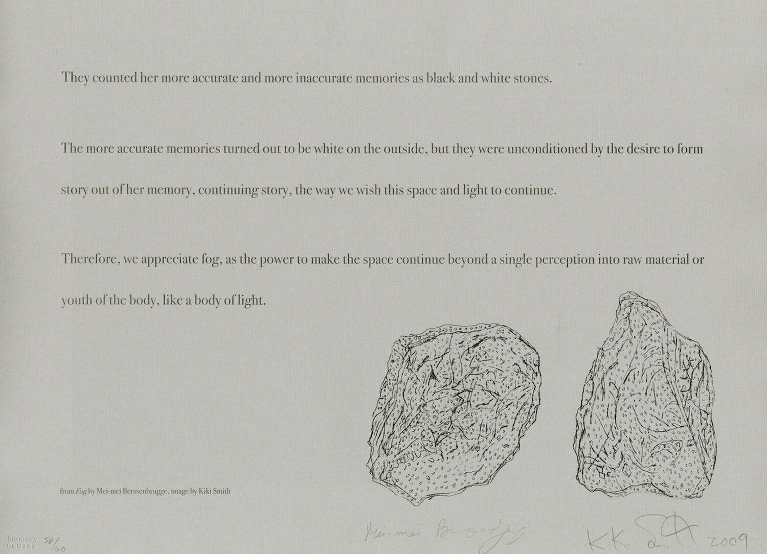 Fog (Excerpt from Section12) Kiki Smith