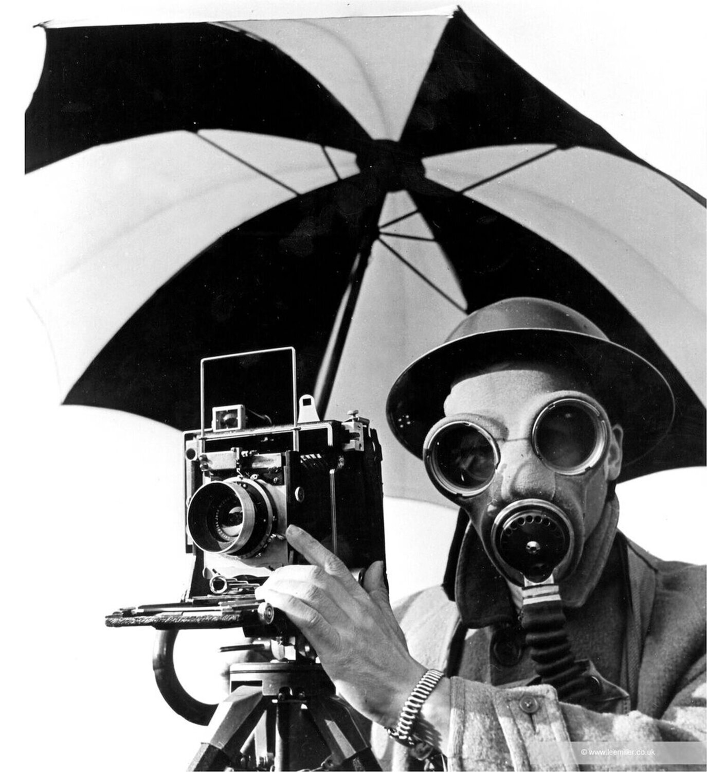 David E. Scherman, dressed for war,  London Lee Miller