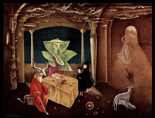 And then we saw the daughter of the Minotaur van Leonora Carrington, Afdruk te koop op Singulart