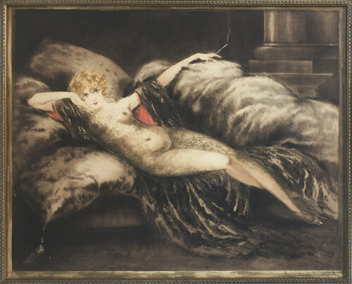 Golden Veil von Louis Icart, Druck kaufen auf Singulart