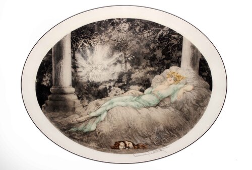 Sleeping Beauty van Louis Icart, Afdruk te koop op Singulart