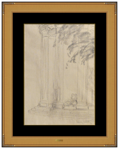 Afternoon in the Park van Louis Icart, Werk op papier te koop op Singulart