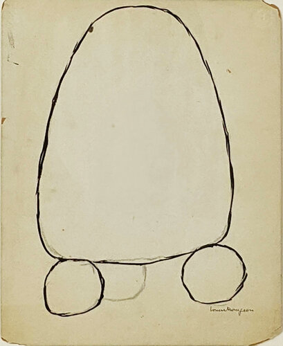 Untitled (Double-sided ink on board) by Louise Bourgeois, Work on Paper for Sale on Singulart
