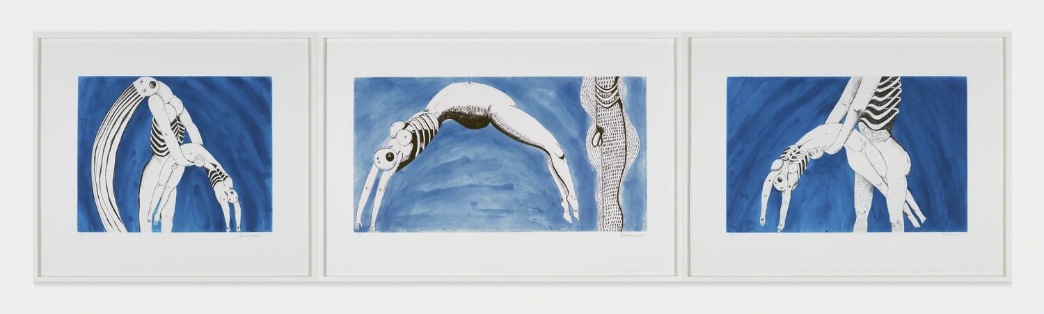Triptych for the Red Room Louise Bourgeois Stampa in vendita