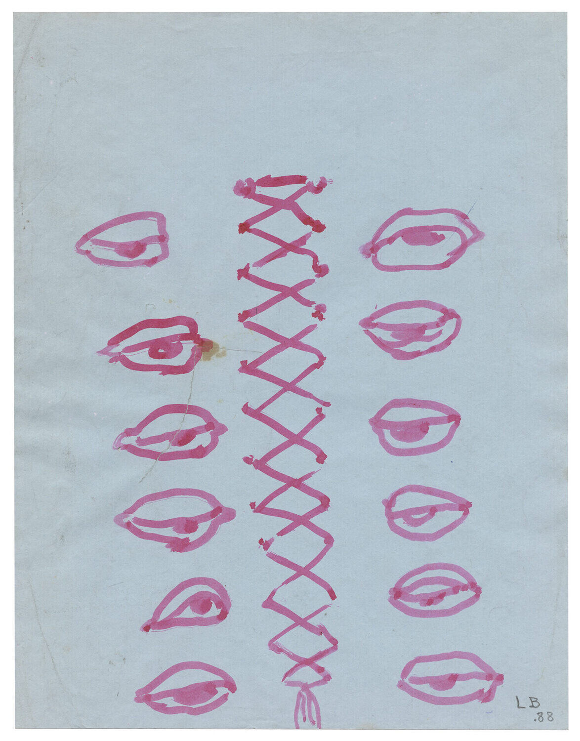 Eyelets Louise Bourgeois Werk op papier te koop