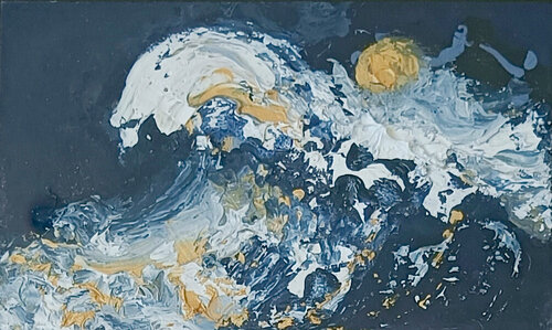 Night Wave with October Moon III von Maggi Hambling, Malerei kaufen auf Singulart
