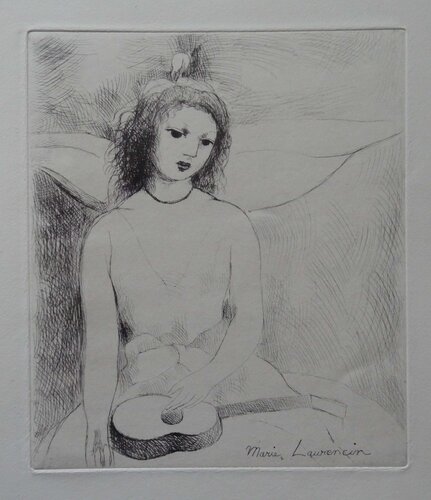 Jeune fille à la guitare van Marie Laurencin, Afdruk te koop op Singulart