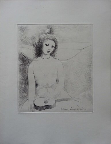 Jeune fille à la guitare by Marie Laurencin, Print for Sale on Singulart