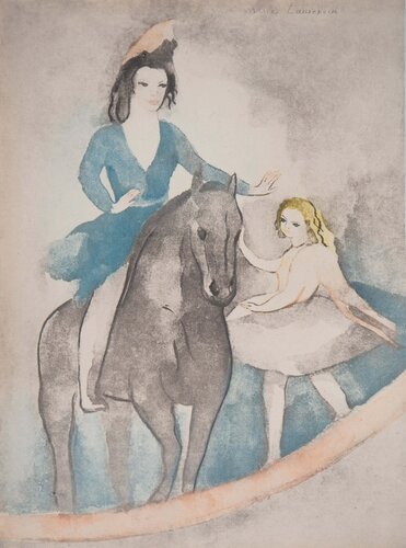 Danse, Ecuyère et ballerine, Gravure signée par Marie Laurencin, Édition en vente sur Singulart