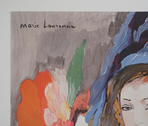 Jeune-fille au bouquet van Marie Laurencin, Afdruk te koop op Singulart
