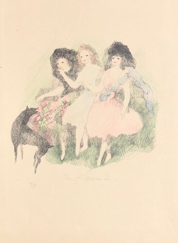 Promenade (Les Soeurs Brontë filles du vent) van Marie Laurencin, Afdruk te koop op Singulart