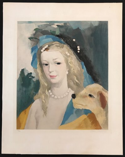 Jeune Fille Avec Chien van Marie Laurencin, Afdruk te koop op Singulart