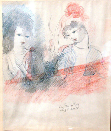 Les Deux Amies van Marie Laurencin, Werk op papier te koop op Singulart