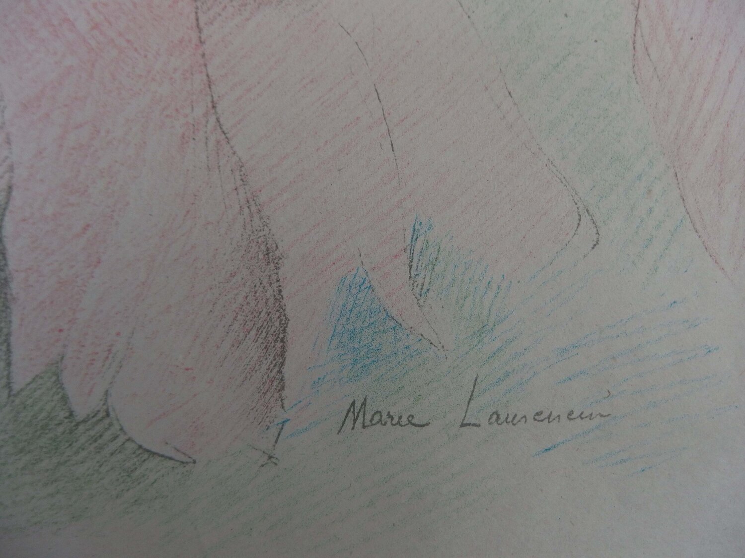 Les trois amies avec une guitare Marie Laurencin Druck zu verkaufen