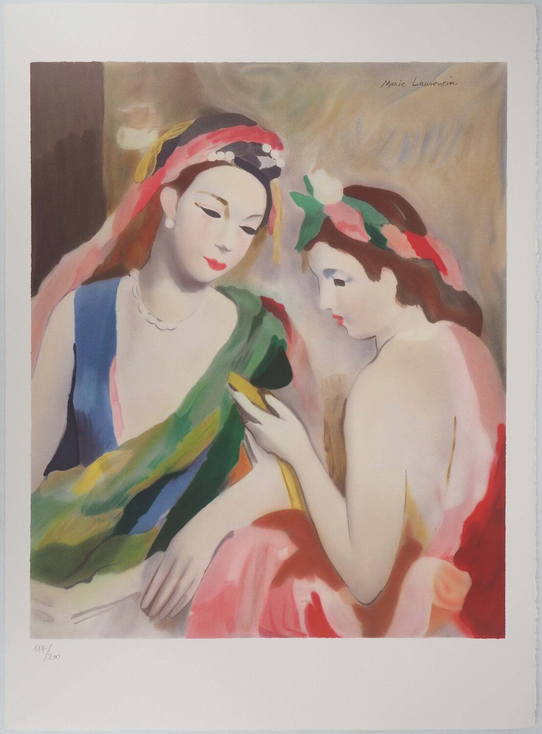 Deux jeunes filles Marie Laurencin Impresión en venta