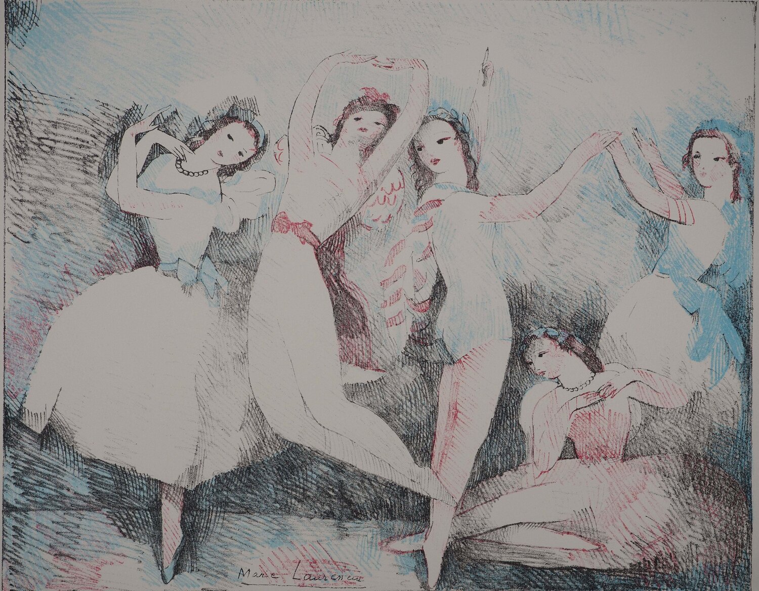 Les danseuses Marie Laurencin Stampa in vendita