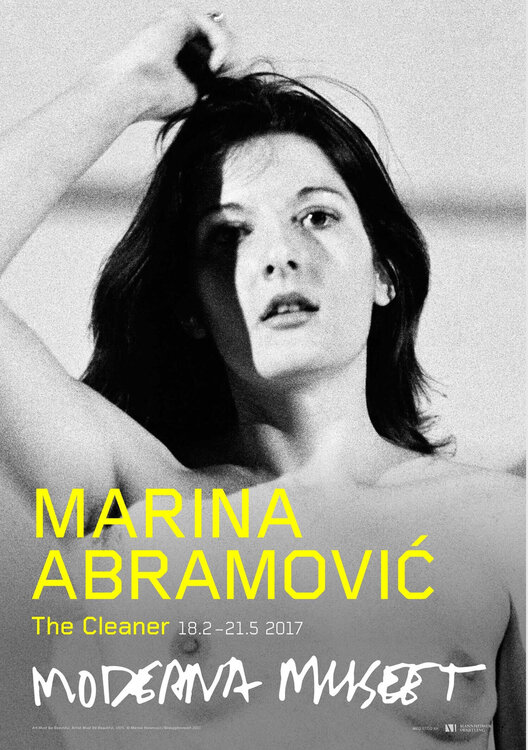 Art must be beautiful, Affiche originale d'époque Marina Abramovic
