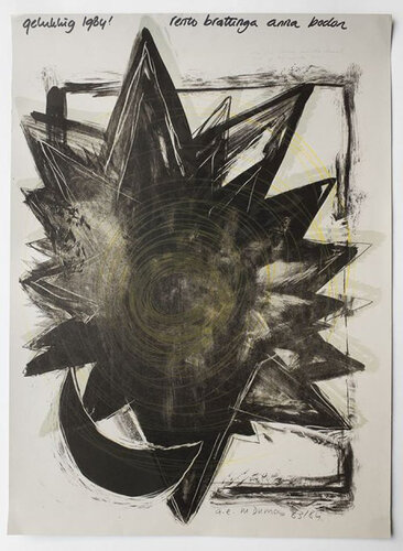 En die sterre van die Hemel val op die aarde di Marlene Dumas, Stampa in vendita su Singulart