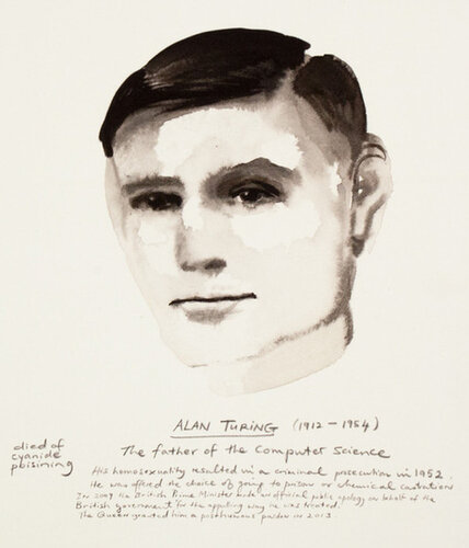 Alan Turing di Marlene Dumas, Stampa in vendita su Singulart